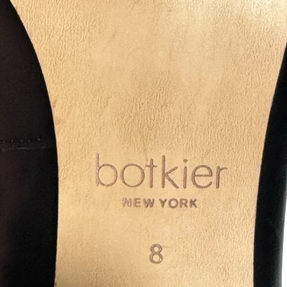 Botkier Sherry Black Leather Mules Wooden Heels - Size 8 - Picture 11 of 11